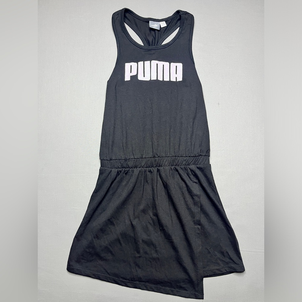 Puma Black Tank Dress with White Logo
